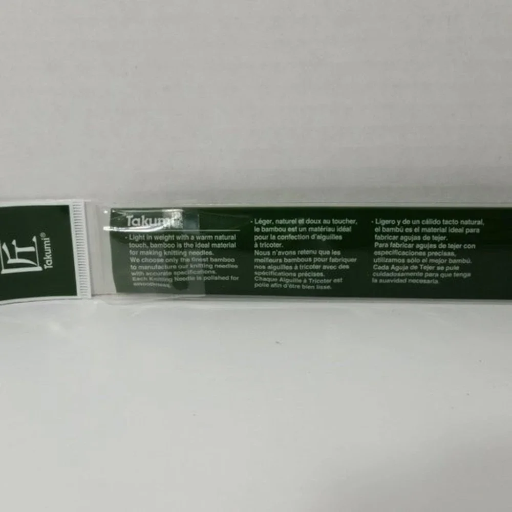 Clover Takumi Bamboo Knitting Needles US 4 13inch